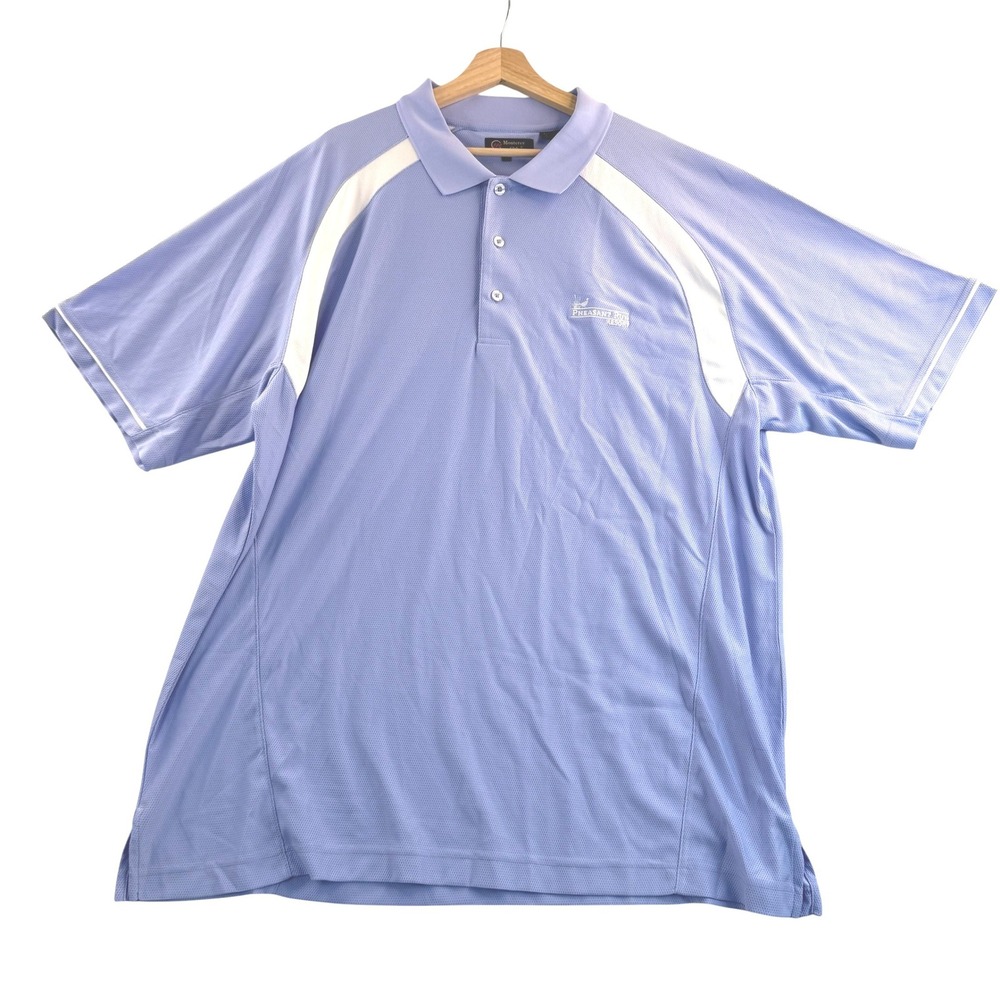 Monterey Club Golf Shirt XXL Pheasant Run Resort Purple Short Sleeve w/Tags